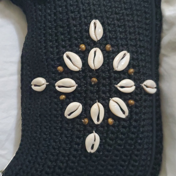 The Sak Black Mini Bag with Shell Accents - Picture 2 of 8